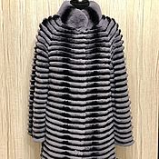 Coat of knitted mink 