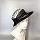 Polka dot hat made of straw with a broom, Hats1, Moscow,  Фото №1