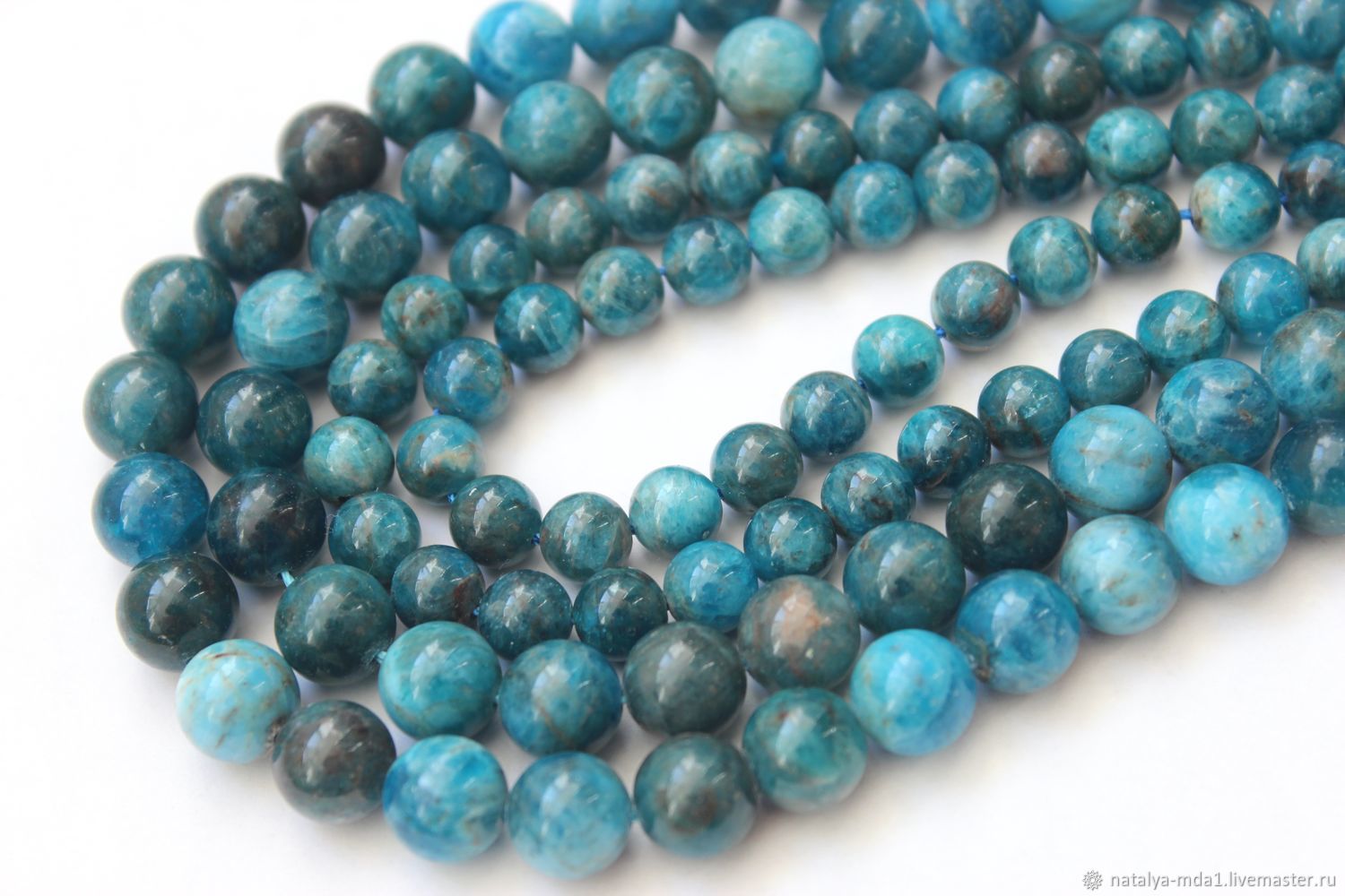 Апатит круглые бусины 6-10мм в интернет-магазине на Ярмарке Мастеров ...