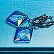 Серьги Swarovski Растущий кристалл Градиент 26mm. Серьги классические. TLN North. Ярмарка Мастеров.  Фото №5