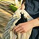 Текстильный рюкзак "Бохо", авторский дизайн, молоко-мята. Рюкзаки. Луллис Ольга, дизайнер, ткачиха. Ярмарка Мастеров.  Фото №5