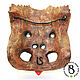 Carved mask made of wood 'Protruding tongue'. Interior masks. Carved masks from Serg Bula. My Livemaster. Фото №4