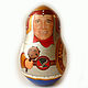Roly-poly 'hero Arnold' portrait h 23 cm, Dolls1, Sarov,  Фото №1