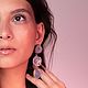 Серьги с халцедоновой розой, халцедон. Серьги классические. Mineral Secrets. Интернет-магазин Ярмарка Мастеров.  Фото №2