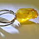 Order Amber. Ring 'Bud'. Amber is a warm stone. Livemaster. . Rings Фото №3