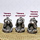 Кулон, миниатюра "Три мудрые обезьяны" серебро 925, Кулон, Пенза,  Фото №1