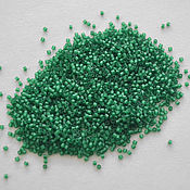 Материалы для творчества handmade. Livemaster - original item Japanese Delica seed beads 15/0 Transparent Dk Green Matted 5 g. Handmade.