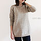 Sweater women knitted Latte with pigtails on the sleeves. Pullover Sweaters. CUTE-KNIT by Nata Onipchenko. My Livemaster. Фото №4