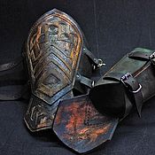 Субкультуры handmade. Livemaster - original item Torin`s leather Bracers. Handmade.