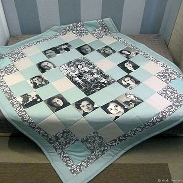 Текстиль ручной работы. Ярмарка Мастеров - ручная работа Покрывало с фото. Handmade.