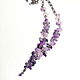 Necklace with natural amethyst. Necklace. Marina Khvo. Online shopping on My Livemaster.  Фото №2