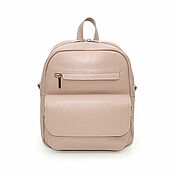 Сумки и аксессуары handmade. Livemaster - original item Backpacks: Women`s Pink and Beige Cindy Fashion Leather Backpack. R. 39-151. Handmade.