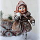 Cotton Christmas tree toy Dusya, Interior doll, Volzhsky,  Фото №1