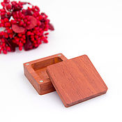 Сувениры и подарки handmade. Livemaster - original item Ring box made of wood padouk. Handmade.