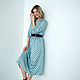 Order Midi dress loose from viscose silk Menthol, summer blue. mozaika-rus. Livemaster. . Dresses Фото №3