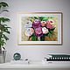 Oil Painting Peonies painting bouquet of Peonies Pink Peonies Voluminous Flowers. Pictures. Lana Zaitceva. Online shopping on My Livemaster.  Фото №2