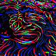 Флуоресцентное светящееся полотно "Wise Mushroom". Ритуальная атрибутика. fractalika. Ярмарка Мастеров.  Фото №5