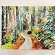 Emerald forest, oil painting on canvas. Pictures. Annet Loginova. My Livemaster. Фото №4