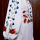 Women's embroidered blouse 'Daisies' ZHR3-229. Blouses. babushkin-komod. My Livemaster. Фото №4