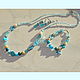 Jewelry set: ' Azure' Turquoise, blue, Jewelry Sets, St. Petersburg,  Фото №1