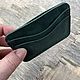 Картхолдер Волк и Луна зеленый ручной работы из кожи. Картхолдер. Iron Arm Leatherworks (Екатерина). Ярмарка Мастеров.  Фото №4