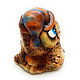 Ceramic statuette 'Owl in a hat'. Figurine. aboka. My Livemaster. Фото №4
