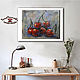 Paintings: acrylic painting still life cherry berries CHERRY 3D. Pictures. pictures & decor of TanyaSeptember. My Livemaster. Фото №5