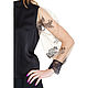Блуза из чёрного атласа с рукавом из кружева. Блузки. Модный дом Ия Йоц (IYA YOTS). Ярмарка Мастеров.  Фото №5