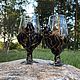 Order 'Tiger eye of the dragon' glass with natural stones. Skari-art. Livemaster. . Wine Glasses Фото №3