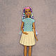 T-shirt and skirt for Barbie dolls, Clothes for dolls, Moscow,  Фото №1