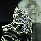925 Sterling Silver Ring with Untreated Flint and Spider IV0104. Rings. Sunny Silver. My Livemaster. Фото №4