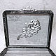 Jewelry box for rings 'Silver rose'. Box. Decoupage - decor. My Livemaster. Фото №6