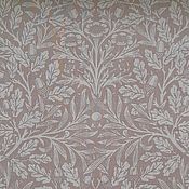 Материалы для творчества handmade. Livemaster - original item Linen with cotton (polulen) William Morris Oaks Brown. Handmade.