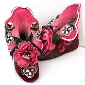 Обувь ручной работы handmade. Livemaster - original item Slippers felted Pets .Boots home 