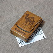 Сувениры и подарки handmade. Livemaster - original item Cigarette case or case for a pack of cigarettes. Branded under Camel. Handmade.