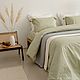 Jacquard satin bed linen in olive shade. Bedding sets. Постельное. Felicia Home. Качество + Эстетика. My Livemaster. Фото №6