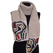 Аксессуары handmade. Livemaster - original item Hundertwaser Window knitted scarf. Handmade.
