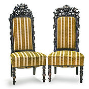 Винтаж: Набор стульев в духе классицизма  18ПК0302