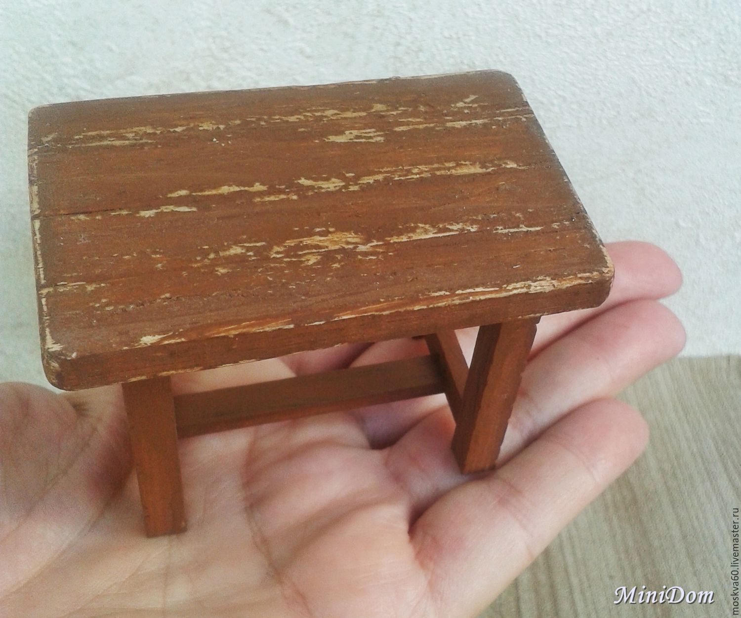 Furniture for dolls - Country style table for miniature dollhouse – купить на Ярмарке Мастеров – A1SU1COM | Doll furniture, Moscow