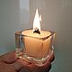 Свеча с деревянным фитилем, форма "квадрат". Свечи. Candles-master. Интернет-магазин Ярмарка Мастеров.  Фото №2