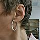 Заказать Ледяной блеск. Subbotina-jeweler. Ярмарка Мастеров. . Серьги-кольца Фото №3