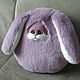 Pillow toy Bunny symbol of 2023. Pillow. handmade toys by Mari (handmademari). Online shopping on My Livemaster.  Фото №2
