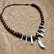 Фен-шуй и эзотерика handmade. Livemaster - original item A necklace of wolf teeth. Handmade.