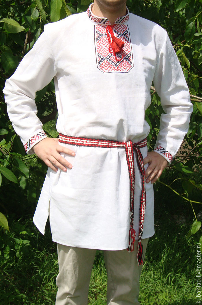 Men's embroidery 'Mikula', People\\\'s shirts, Starominskaya,  Фото №1