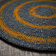 Order Carpet round wool blend knit gray mustard. Ira Pugach (pompon). Livemaster. . Carpets Фото №3