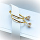 Earrings with natural pearls in gold. Earrings. Solanda. Online shopping on My Livemaster.  Фото №2