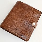 Канцелярские товары handmade. Livemaster - original item Leather notebook with pockets on rings (A5 format). Handmade.