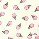 Розовые мороженки на молочном. CN-0228, Ткани, Ярославль,  Фото №1