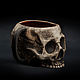 Skull mug (with firing effect) Skull Ceramic Mug. Mugs and cups. MugCo | Kruzhki iz keramiki. Интернет-магазин Ярмарка Мастеров.  Фото №2