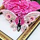 Embroidered large Pink butterfly brooch. Brooches. Beaded jewelry by Mariya Klishina. My Livemaster. Фото №4